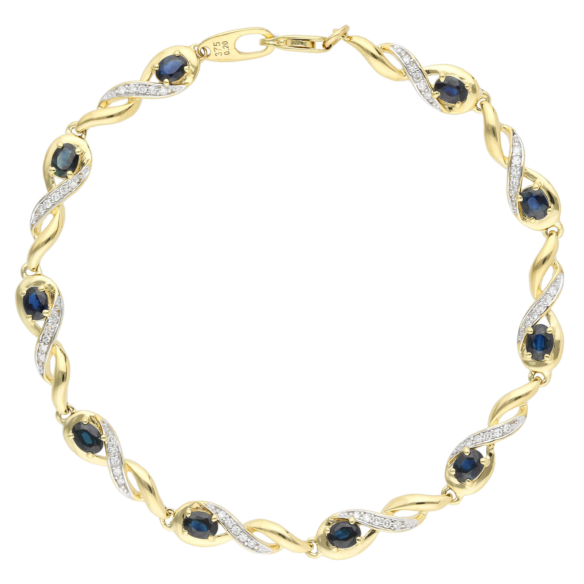 Rose Gold Rainbow Sapphire and Diamond Bracelet at Susannah Lovis Jewellers