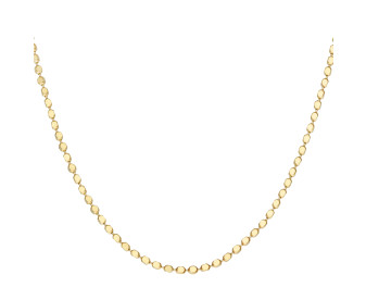 9ct Yellow Gold Diamond Cut Ball Chain Necklace