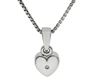 Children's Sterling Silver Heart Necklace