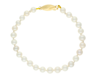 14ct Gold Yellow Pearl Bracelet