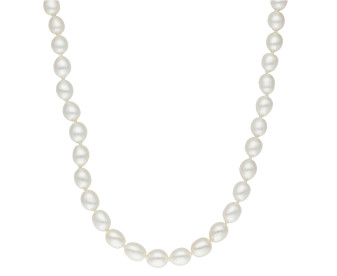 9ct Yellow Gold Cultured River Pearl Necklace