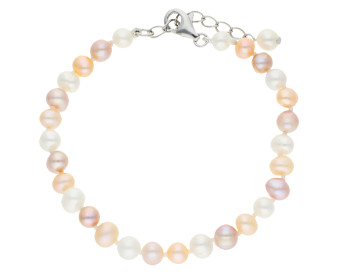 Freshwater Multi Coloured Pearl Bracelet