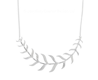Sterling Silver Fish Bone Necklace