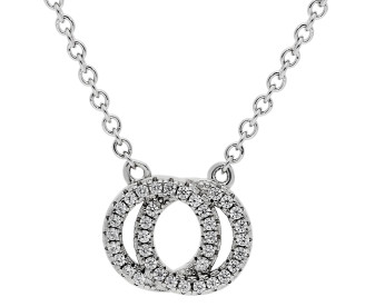 Cubic Zirconia Sterling Silver Necklace