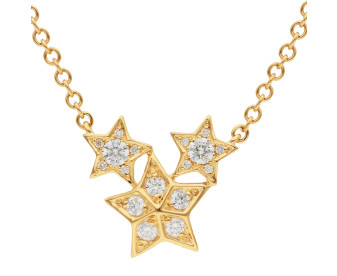 18ct Yellow Gold Diamond Cosmos Necklace