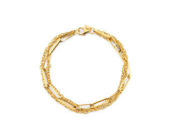 9ct Yellow Gold Multi Strand Bracelet