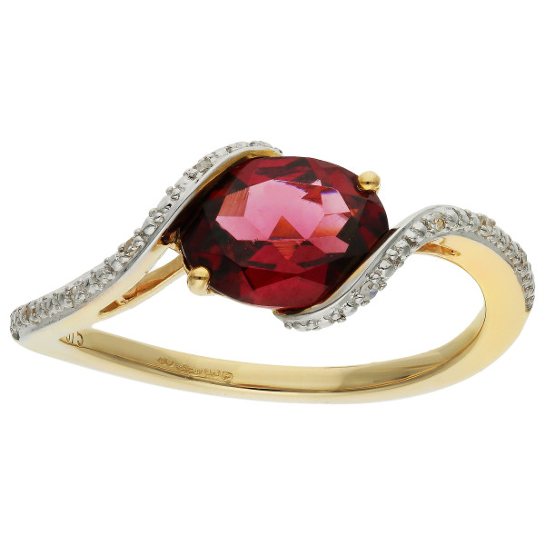 9ct Gold Garnet Cocktail Ring