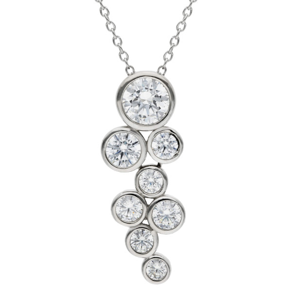 Cubic Zirconia Sterling Silver Pendant
