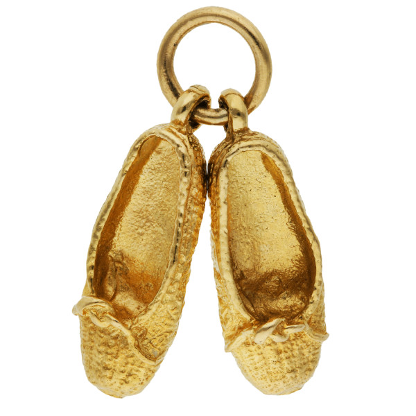 9ct Yellow Gold Ballet Pumps Charm