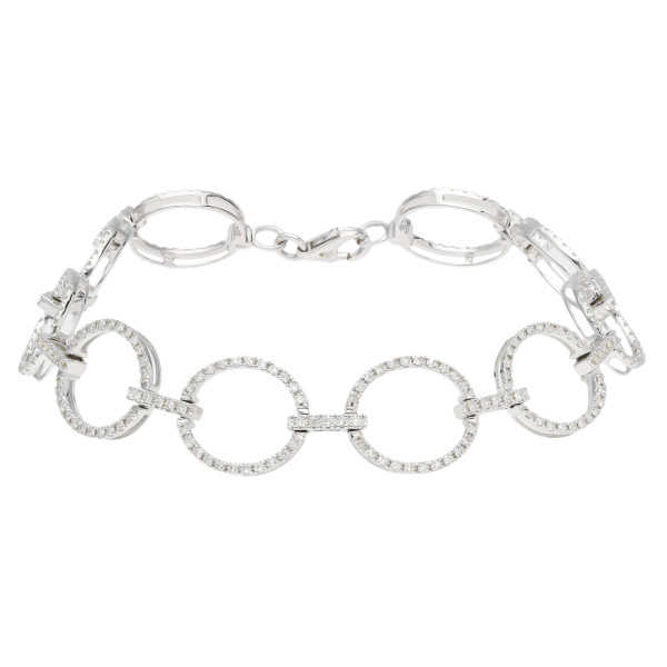 9ct White Gold 1.20ct Diamond Bracelet