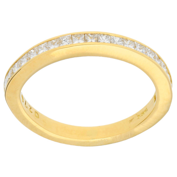 18ct Gold 0.50ct Diamond Half Eternity Ring