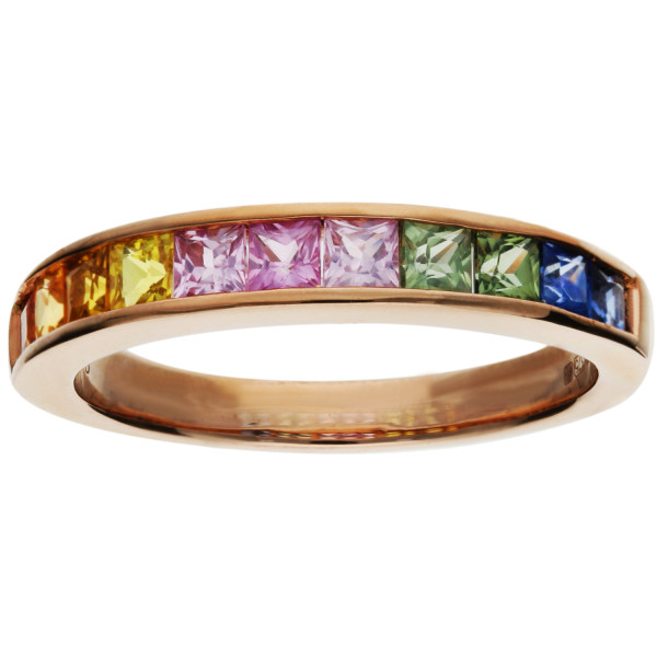 9ct Rose Gold 1.35ct Sapphire Cocktail Ring