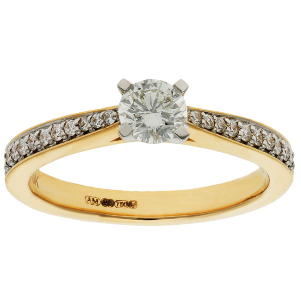 18ct Gold 0.50ct Diamond Solitaire Ring