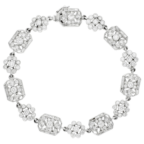 18ct White Gold Diamond Bracelet