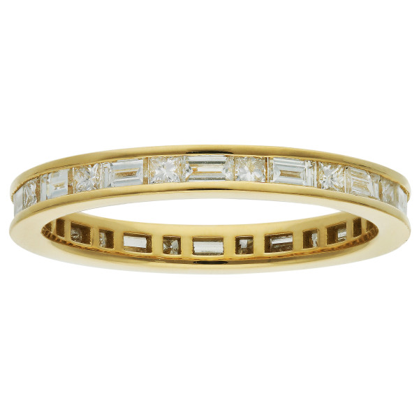 18ct Yellow Gold 1.00ct Diamond Full Eternity Ring