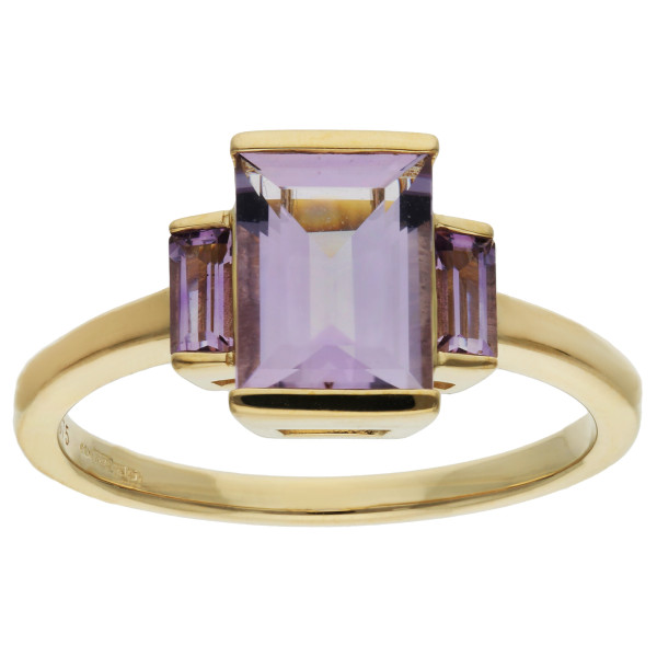 9ct Gold Amethyst Cocktail Ring