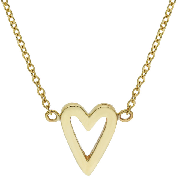 9ct Yellow Gold Heart Necklace