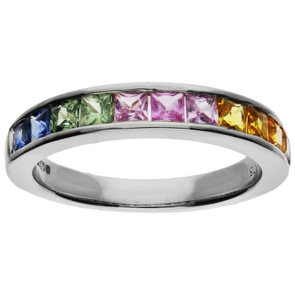 9ct White Gold 1.35ct Sapphire Cocktail Ring