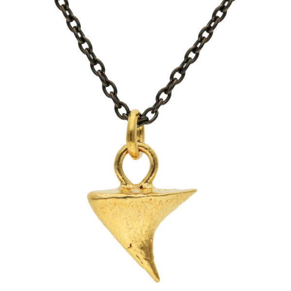 18ct Gold & Black Rhodium Plated & Sterling Silver Pendant