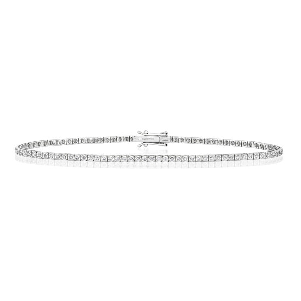 18ct White Gold 0.48ct Diamond Bracelet