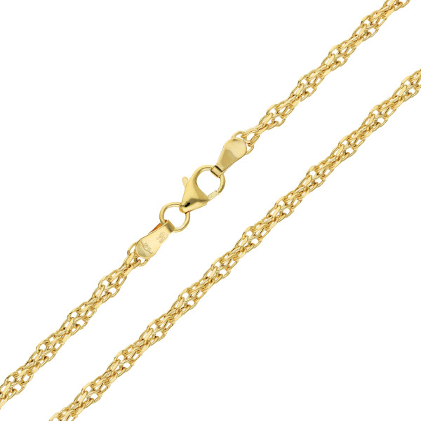 9ct Yellow Gold Fancy Link Necklace