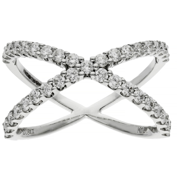 18ct White Gold 0.80ct Diamond Cocktail Ring