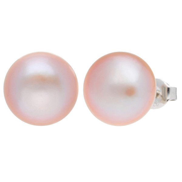 Sterling Silver Pearl Stud Earrings