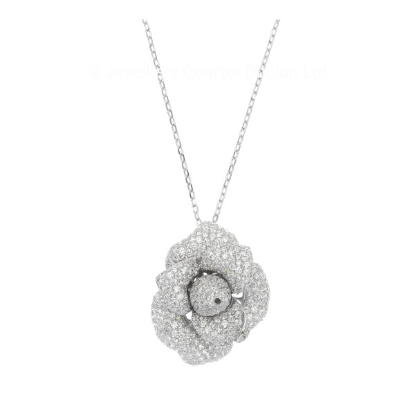 Cubic Zirconia & Sterling Silver Pendant