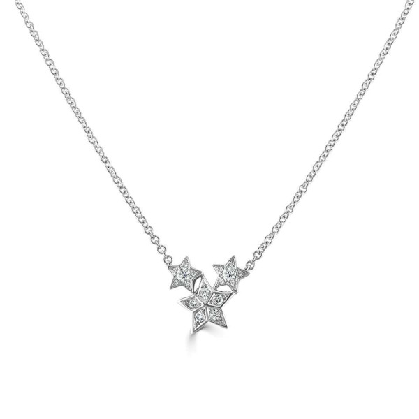 18ct White Gold 0.28ct Diamond Necklace