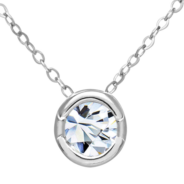 9ct White Gold 0.25ct Diamond Pendant