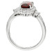 Platinum Diamond & Ruby Ring