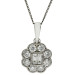 Platinum & Diamond Daisy Pendant