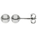 5mm 18ct White Gold Ball Stud Earrings