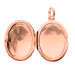 Silver & Rose Gold Plate Floral Oval Locket
