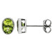 9ct White Gold 0.95ct Peridot Earrings 