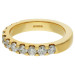 18ct Yellow Gold 1.06ct Diamond Half Eternity Ring