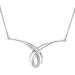 9ct White Gold & Diamond Fancy Necklace