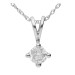 9ct White Gold 0.30ct Diamond Solitaire Pendant