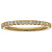 9ct Yellow Gold 0.24ct Diamond Half Eternity Ring