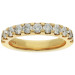 18ct Yellow Gold 1.06ct Diamond Half Eternity Ring