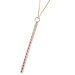 9ct Rose Gold Pink Diamond & Sapphire Pendant
