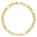 9ct Yellow Gold 5.60mm Fancy Link Bracelet
