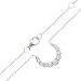 18ct White Gold Diamond Horseshoe Necklace