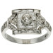 18ct White Gold Art Deco Style Diamond Ring