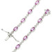 18ct White Gold & Pink Sapphire Tennis Bracelet