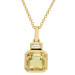 18ct Yellow Gold Diamond & Citrine Pendant