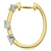 18ct Yellow Gold & 0.49ct Diamond Hoop Earrings