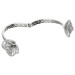 Cubic zirconia & Sterling Silver Bangle