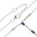 9ct White Gold Diamond & Sapphire Necklace