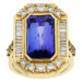 14ct Diamond & Tanzanite Dress Ring